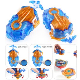 Desamvap Bey Brust Tops B-173 Battle Spinner Infinite Achilles Metal Fusion DB Bey Layer Spinning Top Right Spin Battle Spinning Top Toy Set with Starter and Handle Birthday Kids Toy