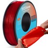 TEQStone TPU Filament 1.75mm Red 1Kg Spool 95A Flexible Soft