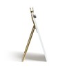 U Brands Glass Dry-Erase Desktop Easel, Tempered Glass, Gold Metal