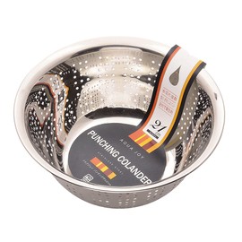 Pearl Metal Aqua Joy HB-971 Stainless Steel Punching Colander, 8.3 inches (21 cm)