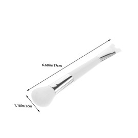 VICASKY 3pcs Portable Dual-ended Blush Brush Set Soft Bristles for Highlighting U-shaped Nose Contour Multi-functional Makeup Brushes for Women