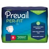 Prevail Per-Fit Unisex Maximum Absorbency Incontinence Briefs with Refastenable Tabs,