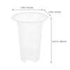 SUPVOX 8pcs Orchid Flower Pots Transparent Planting Containers Material Ventilated