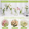 Small Glass Flower Vases, Set of 20 Clear Bud Vases
