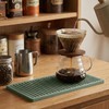 ZJWZLG 2PCS11.8 * 5.9in Green Bar Mat, Prevent Cups and