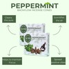 Peppermint Backflow Incense Cones - Total 20 Incense Cones Waterfall