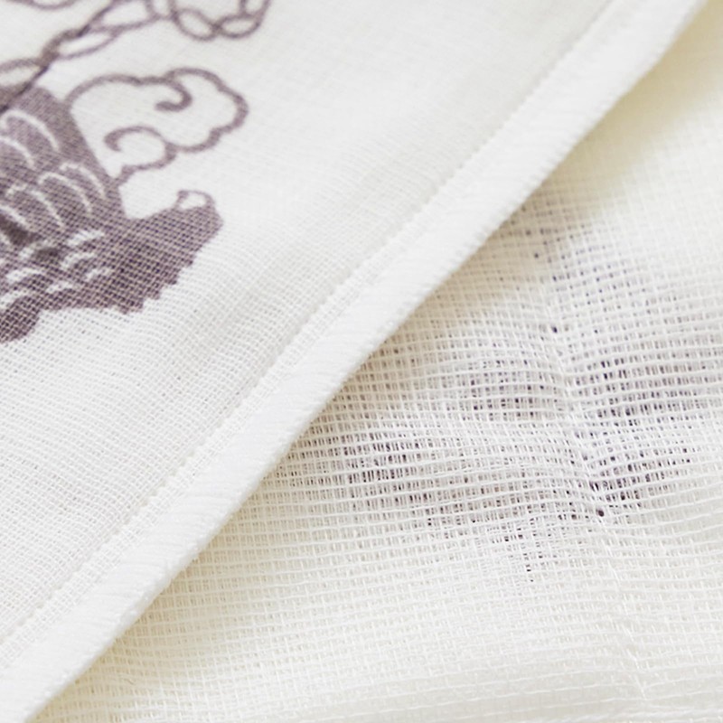 JIKAN STYLE 02162 Knotted Fabric Towel, Mt. Fuji Lucky, Individual