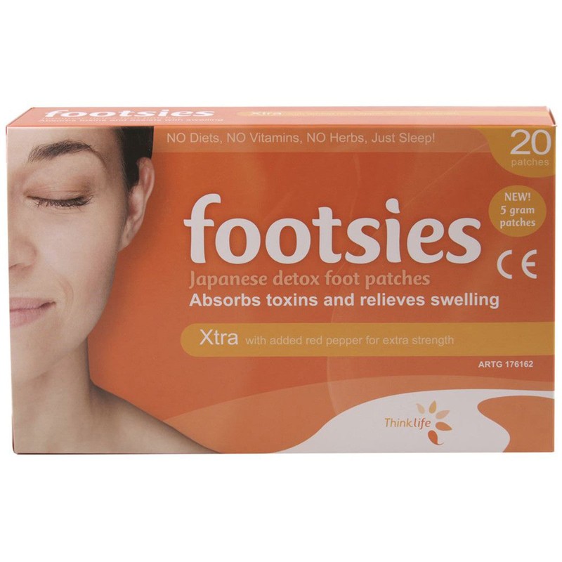 Thinklife Footsies Xtra, Trial Size x 4 Patches
