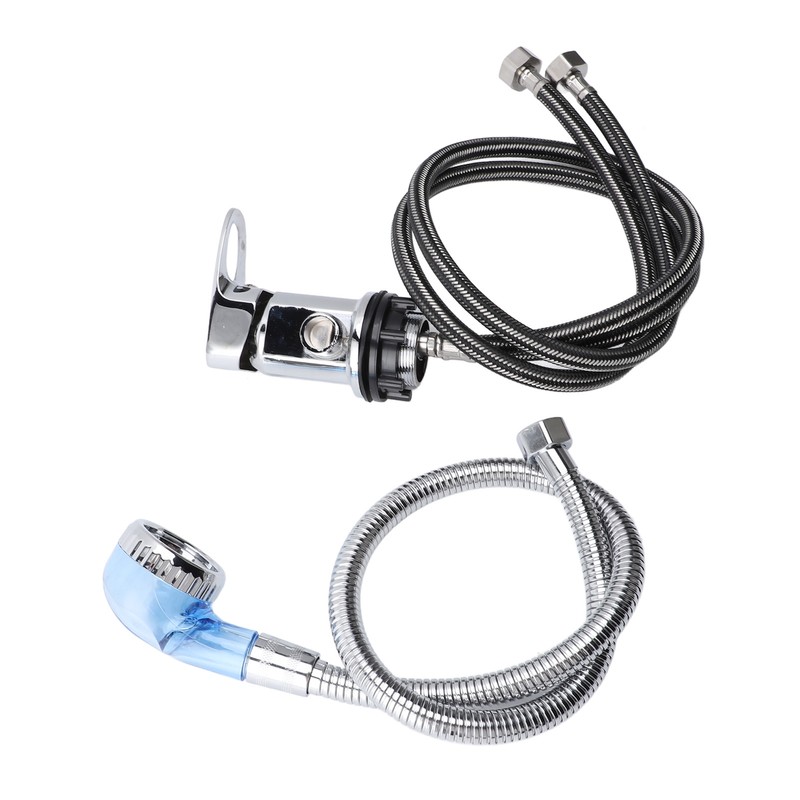 80cm Salon Shampoo Bowl Faucet 70cm Hose M Size Blue