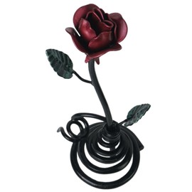 DreamsEden Cast Iron Anniversary Sculpture, Romantic Couple Statue & Rose Sculpture Decoration Gifts Modern Arts for Valentines Anniversary Home Office Bookshelf Desktop Decor