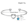 Kraven Initial Birthstone Bracelets for Women Girls, Letter A-Z Initial