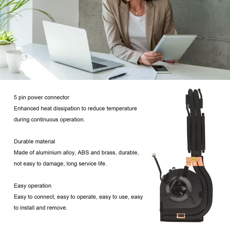 Elprico Replacement CPU Cooling Fan for Thinkpad 5 Pin Replacement