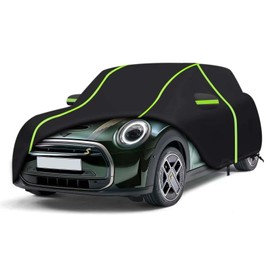 Car Cover for 2002-2024 Mini Cooper/Cooper S/Hardtop 2-Door,PEVA Full Car Cover – Adding Cotton Protection,All-Weather UV, Dust, Snow Protection – Windproof Outdoor/Indoor Cover with Door Zipper