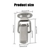 6PCS Toggle Latches Spring Loaded Clamp Clip Case Box Latch