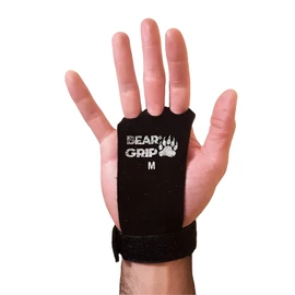 Bear Grip Crossfit Palm Protector Leather Black 3 Hole Integrated Wrist Wrap XL