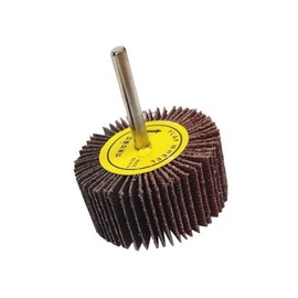 Set of Flap Grinder 40 mm x 30 mm 6 mm Handle Grinding Heads for Drills Fan Grinder Grit 40 - 120 Selectable, for Metal and Wood (10, P120)