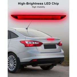High Mount Stop LED Lamp Fit for Ford Focus Sedan 2012 2013 2014 2015 2016 2017 2018 Rear Center Third Brake Light Third 3rd Brake light