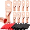 TKDMR 10pcs 8 AWG-#10 Battery Lugs,Heavy Duty Wire Lugs,Ring Terminals,Battery