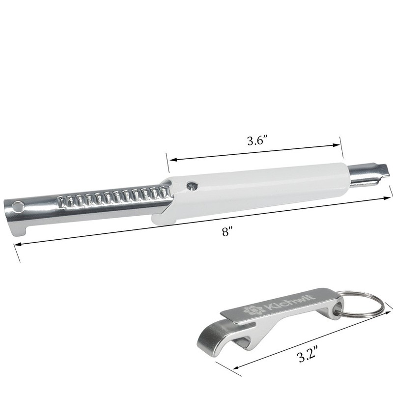 Kichwit Adjustable Jar Opener for Arthritis, All Metal Construction, Easily