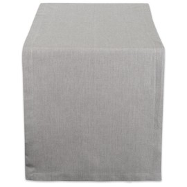 DII CAMZ38724 Solid Chambray, Table Runner 14x108, Chambray Gray