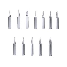 Weenwill Soldering Iron Tips Set,12 Pcs Different Models Lead-Free Replacement Solder Tips for Soldering Stations Replacement Solder Tips Kit for Welding and Electronics Repair