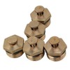 5pcs Brass 1/2" Male Thread Adjustable Misting Nozzles Irrigation Golden