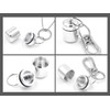 XP Design Portable Wide Mouth Pill Case Necklace Pendant Keychain