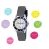Tikkers Grey Strap Time Teaching Watch - NTK0024