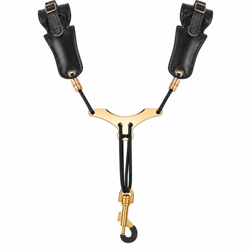 Adjustable PU Leather Saxophone Shoulder Strap – Comfortable Instrument Neck