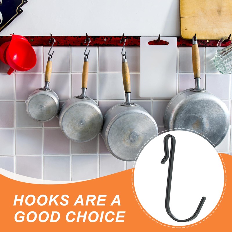 PATIKIL 2.3" J Hooks, 20 Pack Wire Rack J Shaped