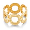 MIJENITI Chunky Gold Bangle Bracelets for Women Thick Wide Ellipse