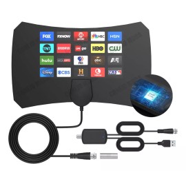 CONEJO MODA Antena De Tv Digital Hdtv Para Interiores Abierta Potente