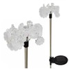 Ntertainment House Clear Acrylic Tractor Solar Yard Stick Color Change