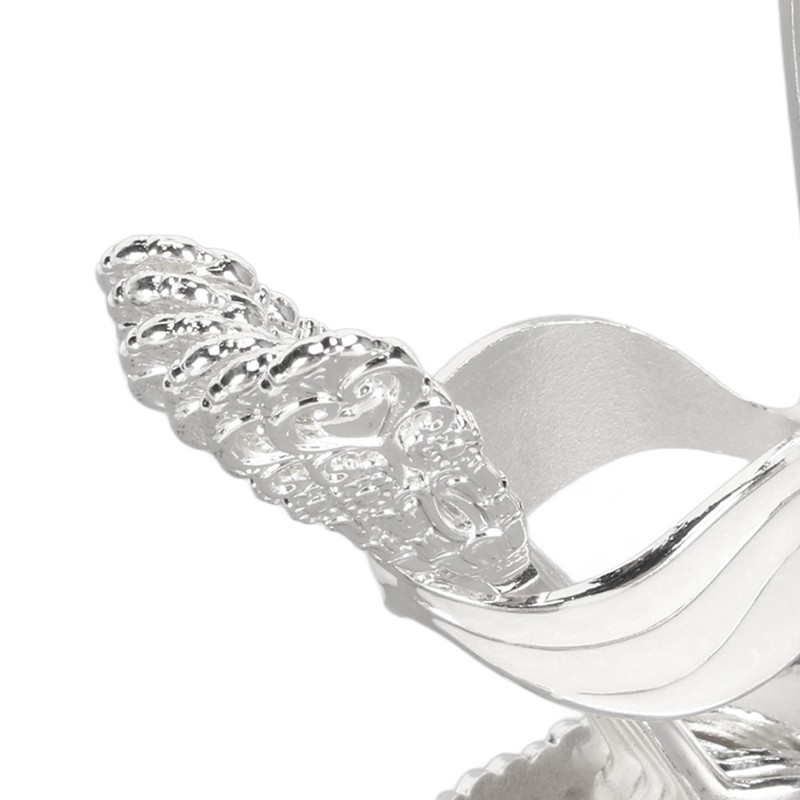 Silver Swan Dinnerware Set Swan Base Holder Teaspoon Cutlery Set