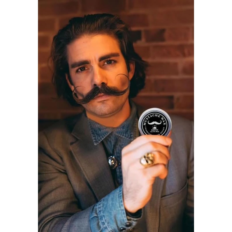 G.B.S Unscented Mustache Wax Kit – Extra Strong Hold, Fragrance