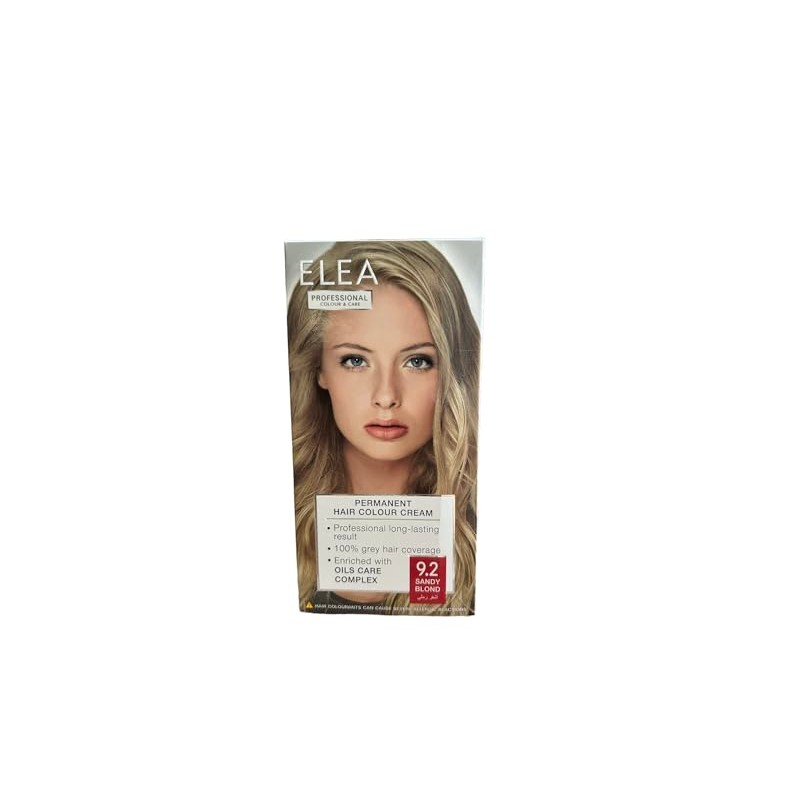 Elea Professional Permanent Hair Dye Cream 9.2 Sand Blonde with