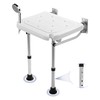 TYYIHUA Folding Shower Seat Wall Mounted, Foldable Shower Bench Shower