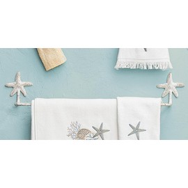 BLACK FOREST DECOR Sanibel Starfish Towel Bar - 24 Inch