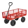 VIVOHOME Heavy Duty 880 Lbs Capacity Mesh Steel Garden Cart
