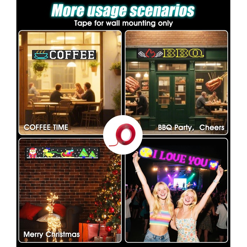 LED Devil Eyes for SUV/Truck Windshield, Large 35.4"x7.5" 1Pcs Eye