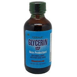 Germa Vegetable Glycerin. Natural Skin Moisturizer and Emollient. Treatment for Dry Skin and Lips. 2 Oz.