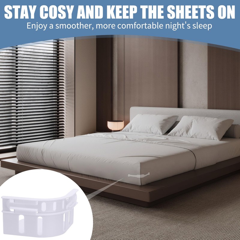 saerryor 8 Pcs Bed Sheet Holder, Sheet Corner Holders with