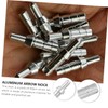 Kisangel 40pcs Nock Tails Accessories 4.2mm Id Silver Aluminum Seat
