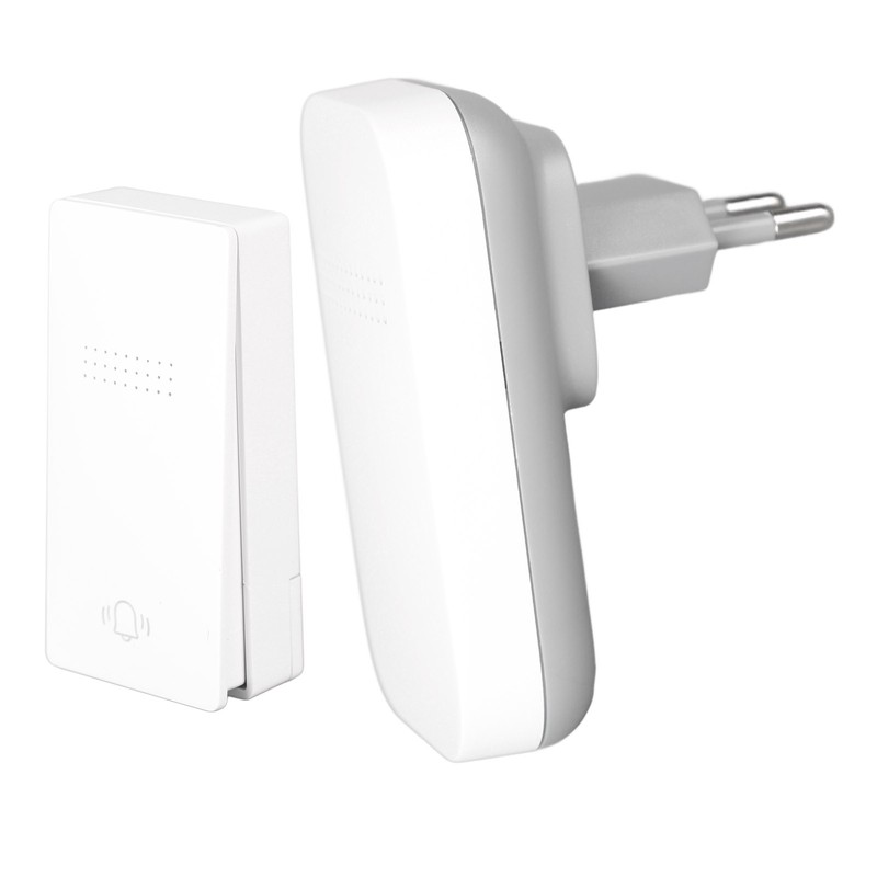 Self Powered Door Bell with Receiver Automatic Ringing Push Button