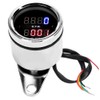 DC 12V Universal Motorcycle Tachometer Time Clock Gauge LED Digital