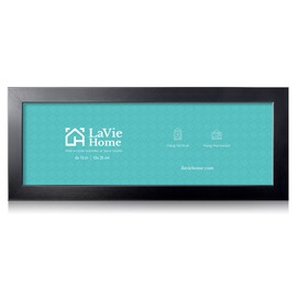 LaVie Home 4x10 Picture Frame Black, Panoramic Picture Frame for Wall Decoration, Classic Black Minimalist Style Suitable for Decorating Houses, Offices, Hotels（1 Pack）