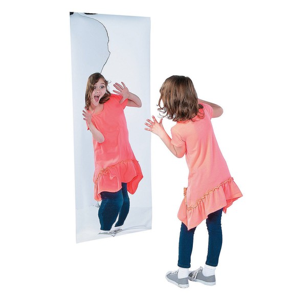 Fun Express Funhouse Mirror - Unleash Joy and Amusement with The Fun House Mirror Over 4 feet Tall - Elevate Your Event with Carnival Mirror Magic - Unforgettable Moments, Versatile Entertainment