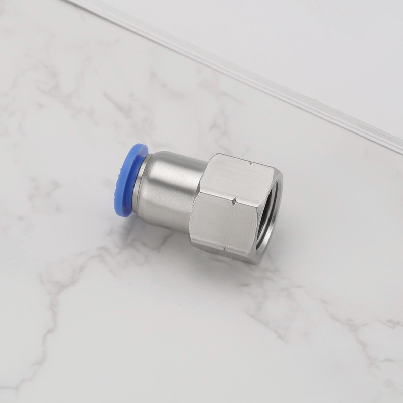 EMSea 4Pcs 8mm Tube OD x 1/4" NPT Female Thread