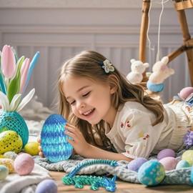 Surprise Dragon Egg with Dragon Inside – Gifts for Kids and Adults, 3D Printed Fidget Toy, Ideal for Christmas, Easter, Birthdays, Fun Desk Décor and Stress Relief(Sea Blue, Large)