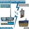 RinseWise Large Gen 1 Mop Bucket Set, Clean/Dirty Water Separation,